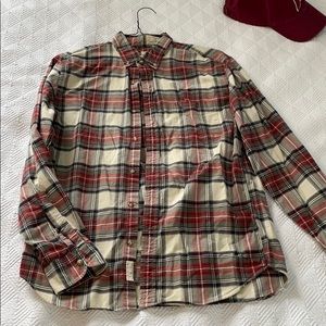 J Crew vintage Oxford in red plaid sz M